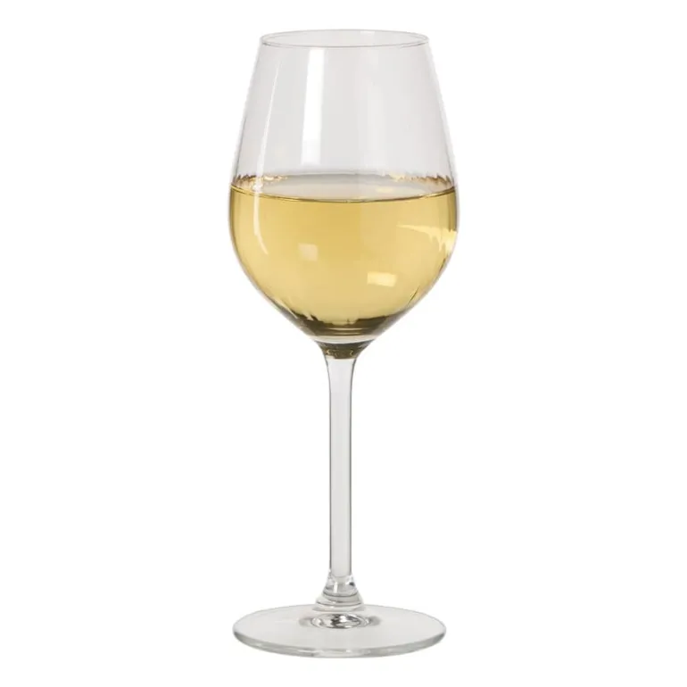 Wijnglas plisse klein - transparant - 380 ml