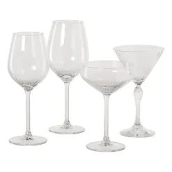 Wijnglas plisse klein - transparant - 380 ml