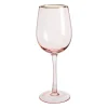Wijnglas - roze/goud - 380 ml
