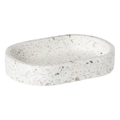 Zeepbakje Terrazzo - wit - 2x13x9 cm