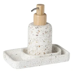 Zeepbakje Terrazzo - wit - 2x13x9 cm