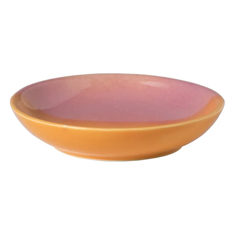 Zeepschaaltje duo - oranje/roze - ø11x2.2 cm