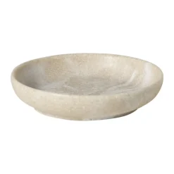 Zeepschaaltje marmer - beige - Ćø11x2.5 cm