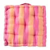 Zitkussen oranje/roze - 40x40x8 cm