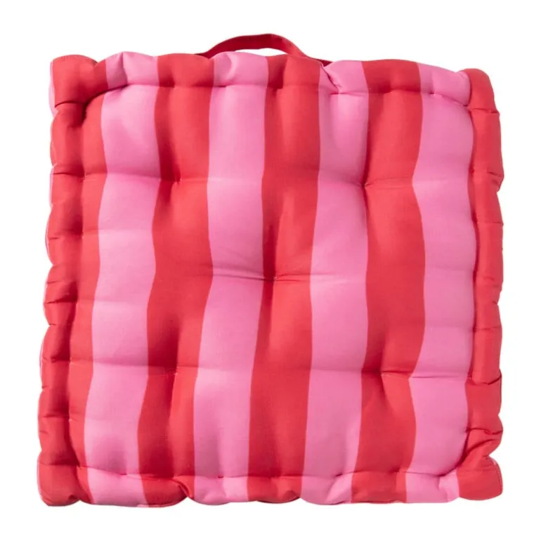 Zitkussen rood/roze - 40x40x8 cm