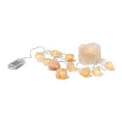 Zoutsteen lichtslinger - beige - 165 cm